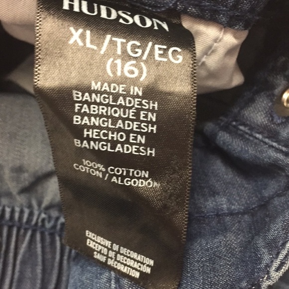 Hudson High Rise Belted Paper Bag Pants 16 (Girl) - Picture 7 of 8